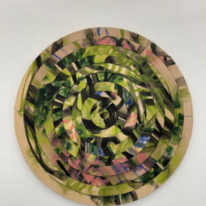 Ref. MM581
2022
Pintura / Acrílico y spray sobre madera y estructura de Kraft de panel de abeja de 10cm.
350 ø cm